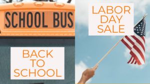 back to school labor day sale